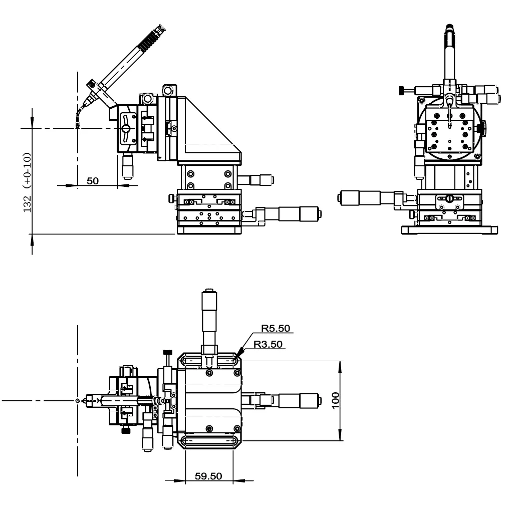 复坦希六维吸附笔调整架 FT2800B(图6) 六维吸附笔调整架 FT2800B(图6)
