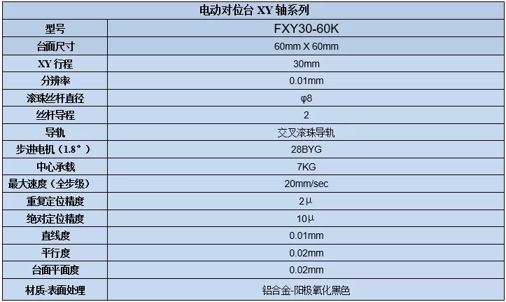 XY轴电动对位台 FXY30-60K(图7)