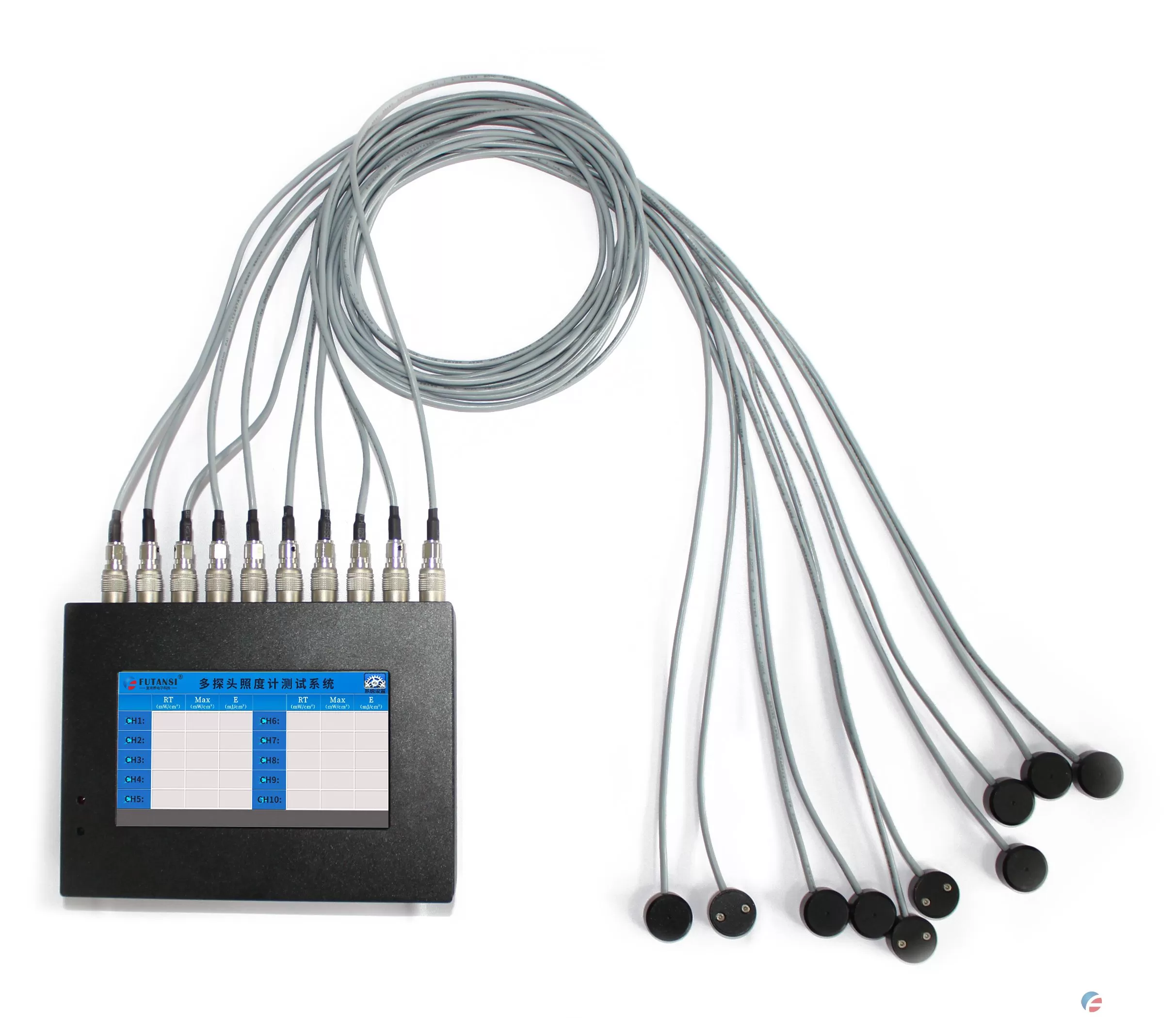 多探头照度计_10探头照度计_FTIU700-365(图1) 多探头照度计_10探头UV紫外辐照计_FTIU700-365 (图1)