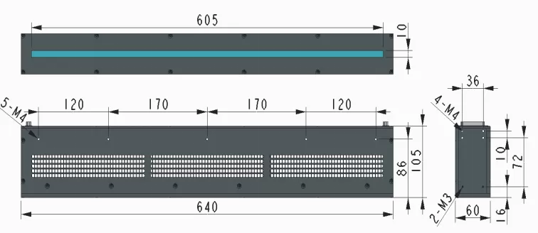 UVLED线光源固化机 - 600×10(图2)