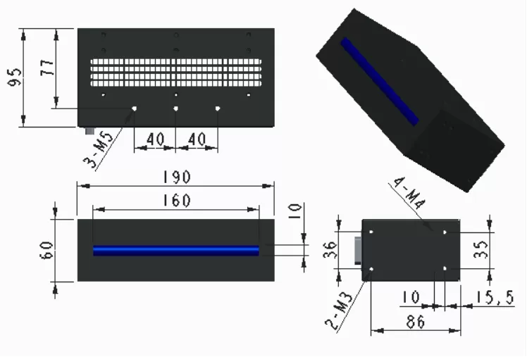 UVLED线光源固化机 - 160×20(图2)