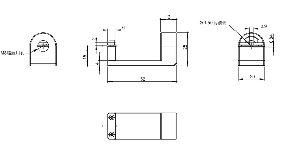 准直器V槽夹具 F-XP015(图1)