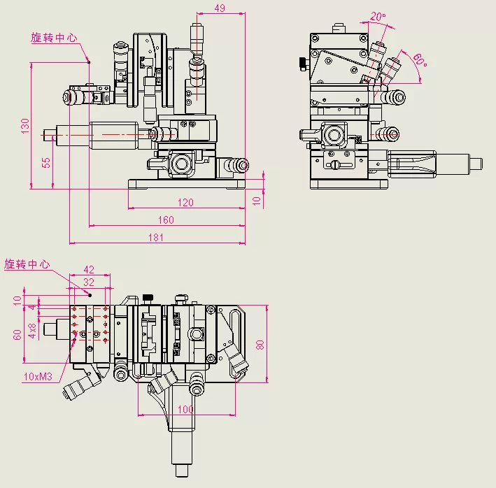 数显六维调整架 FT2200BD(图3)