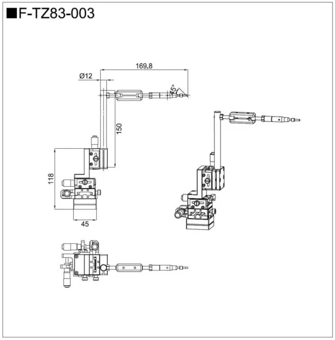 三轴探针座 F-TZ83-003(图2)