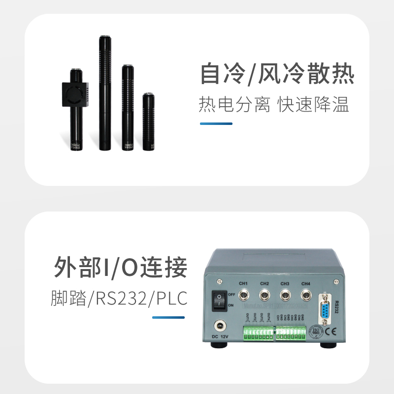侧面照射uvled点光源 90°倾斜照射胶水leduv固化灯(图9)