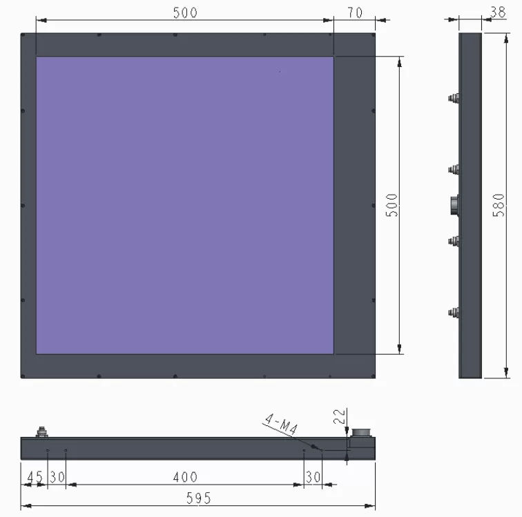 水冷UVLED流水线固化炉-500500W(图2)