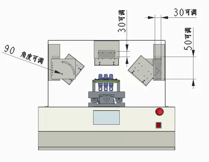 一体式UVLED固化箱 一拖三UVLED烘箱（100100）(图4)